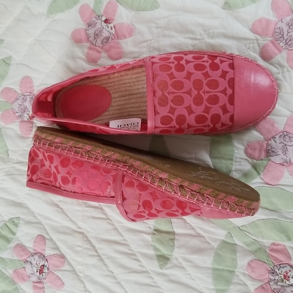 Coach Shoes - Coach Cleo Signature Slip On Espadrilles